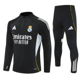 Real Madrid Training  Tracksuit Black (Kids And Man )  1:1  25-26