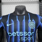 Inter Milan home Player  1:1 Quality Soccer Jersey   25-26