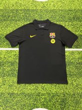 Barcelona  Polo   Fans  Black 1:1 Quality Soccer Jersey  25-26