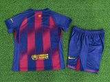 Barcelona Home  Player kids   1:1 Quality Soccer Jersey   25-26