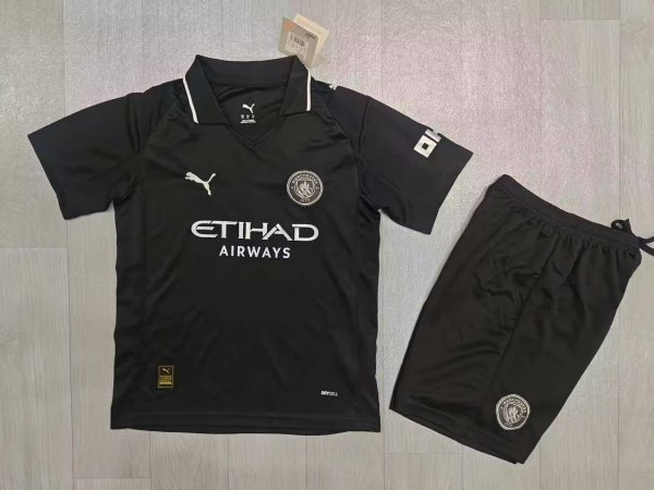 Manchester City Third Away  Kids 1:1 Quality Soccer Jersey   25-26