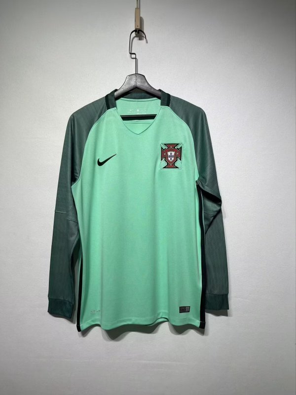 Retro Portugal long Away 1:1 Quality Soccer Jersey  2016