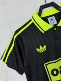 Adidas Clover T-shirt  Black Fans 1:1 Quality Soccer Jersey  25-26