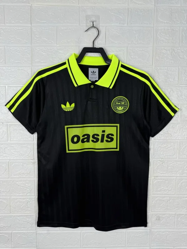 Adidas Clover T-shirt  Black Fans 1:1 Quality Soccer Jersey  25-26
