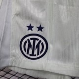 Inter Milan  Pants   Away White Player  1:1 Quality Soccer Jersey   25-26