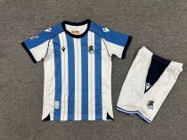 Real Sociedad  Home Kids  1:1 Quality Soccer Jersey  25-26