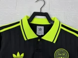 Adidas Clover T-shirt  Black Fans 1:1 Quality Soccer Jersey  25-26