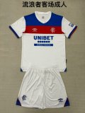 Rangers Away Kids  1:1 Quality Soccer Jersey  25-26