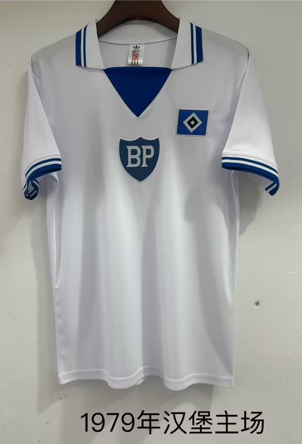 Retro Hamburger SV Home Fans 1:1 Quality Soccer Jersey 1979