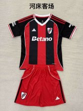 River Plate Away Kids 1:1 Quality Soccer Jersey   25-26