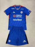 Cruz Azul Home Kids  25-26 1:1 Quality Soccer Jersey