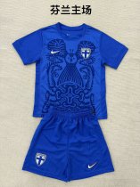 Finland  Home Fans kids  1:1 Quality Soccer Jersey  2025 25-26