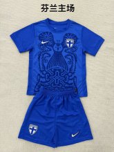 Finland  Home Fans kids  1:1 Quality Soccer Jersey  2025 25-26