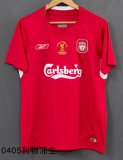 Retro Liverpool Home  1:1 Quality Soccer Jersey  2004-2005
