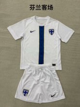 Finland  Away Fans kids  1:1 Quality Soccer Jersey  2025 25-26