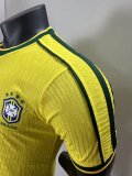 Retro Brazil home player  1:1 Quality Soccer Jersey  1998
