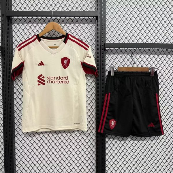 Liverpool Away With Pants Sets Fans 1:1 Quality Soccer Jersey   25-26