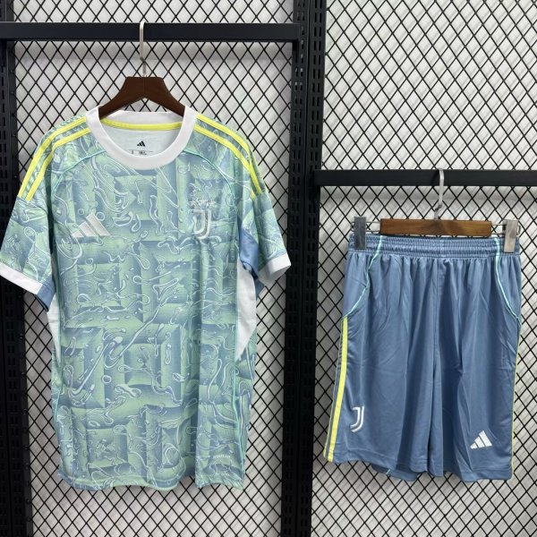 Juventus Away With Pants Sets  Fans  1:1 Quality Soccer Jersey   25-26