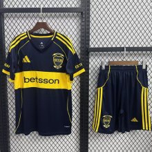 Boca Juniors Home 120 Year With Pants Sets Fans 1:1 Quality Soccer Jersey  25-26