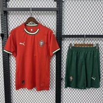 Portugal  Home With Pants Sets Fans 1:1 Quality Soccer Jersey  25-26