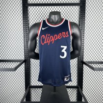 Los Angeles Clippers #3 PAUL Dark Blue NBA Jerseys  2025