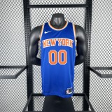 New York Knicks  Blue  #00  CLARKSON   NBA Jerseys  2023
