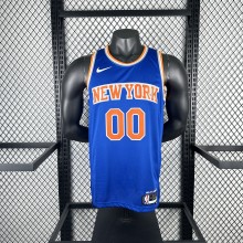 New York Knicks  Blue  #00  CLARKSON   NBA Jerseys  2023