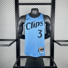 Los Angeles Clippers City #3 PAUL Blue NBA Jerseys  2025