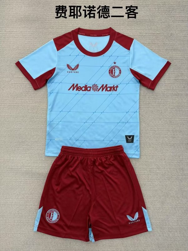 Feyenoord Third Away Fans  (Kids and Man)  1:1 Quality Soccer Jersey  25-26