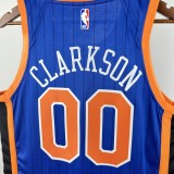 New York Knicks City Edition Blue  #00 CLARKSON NBA Jerseys  2024