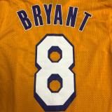 Los Angeles Lakers Retro Kobe #8 BRYANT  Yollow Short NBA Jersey