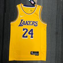 Los Angeles Lakers 75 Year Kobe #24 BRYANT  Yollow NBA Jersey