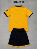 Wolves Home Fans Kits  1:1 Quality Soccer Jersey  25-26 (Kids and Man )