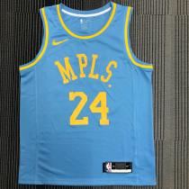 Los Angeles Lakers Kobe #24 BRYANT  Blue Minneapolis NBA Jersey