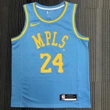 Los Angeles Lakers Kobe #24 BRYANT  Blue Minneapolis NBA Jersey