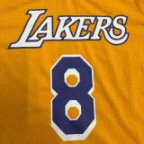 Los Angeles Lakers Retro Kobe #8 BRYANT  Yollow Short NBA Jersey