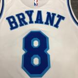 Los Angeles Lakers  Retro Kobe #8 BRYANT   White Latin singer co-branded  NBA Jersey