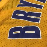 Los Angeles Lakers Retro Kobe #8 BRYANT  Yollow Short NBA Jersey