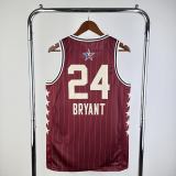 Los Angeles Lakers Kobe #24 BRYANT  Red  All-Star NBA Jersey  2024