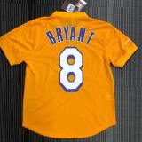 Los Angeles Lakers Retro Kobe #8 BRYANT  Yollow Short NBA Jersey
