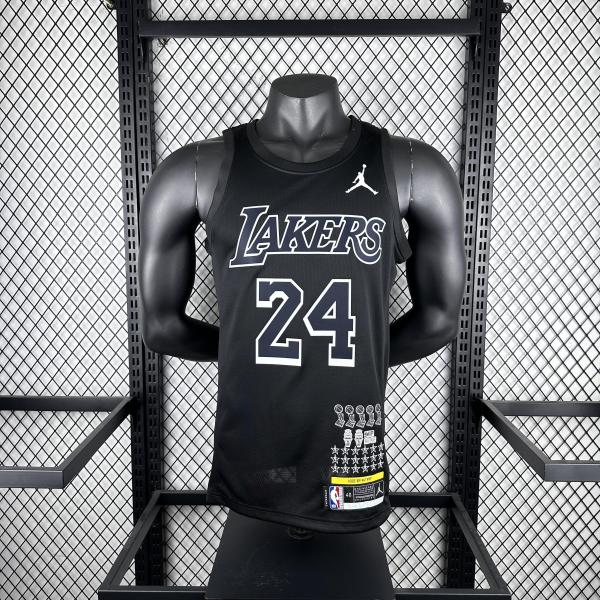 Los Angeles Lakers Kobe #24 BRYANT  Black Honor Edition NBA Jersey