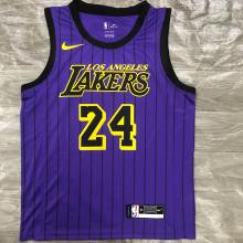 Los Angeles Lakers Kobe #24 BRYANT  Purple NBA Jersey 2018