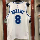 Los Angeles Lakers  Retro Kobe #8 BRYANT   White Latin singer co-branded  NBA Jersey