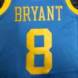 Los Angeles Lakers MN Reyro  Kobe #8 BRYANT Blue NBA Jerseys 2002
