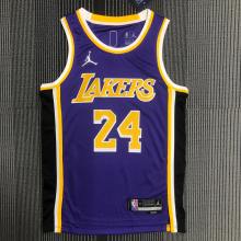 Los Angeles Lakers 75 Year Kobe #24 BRYANT Purple  NBA Jerseys