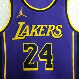 Los Angeles Lakers Kobe #24 BRYANT Purple NBA Jerseys 2023