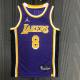 Los Angeles Lakers 75 Year Kobe #8 BRYANT Purple  NBA Jerseys