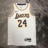 Los Angeles Lakers Kobe #24 BRYANT White Gold Association Edition Swingman NBA Jerseys 2023