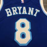 Los Angeles Lakers Kobe #8 BRYANT  Blue  Latin singer co-branded  NBA Jersey