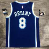 Los Angeles Lakers Kobe #8 BRYANT  Blue  Latin singer co-branded  NBA Jersey